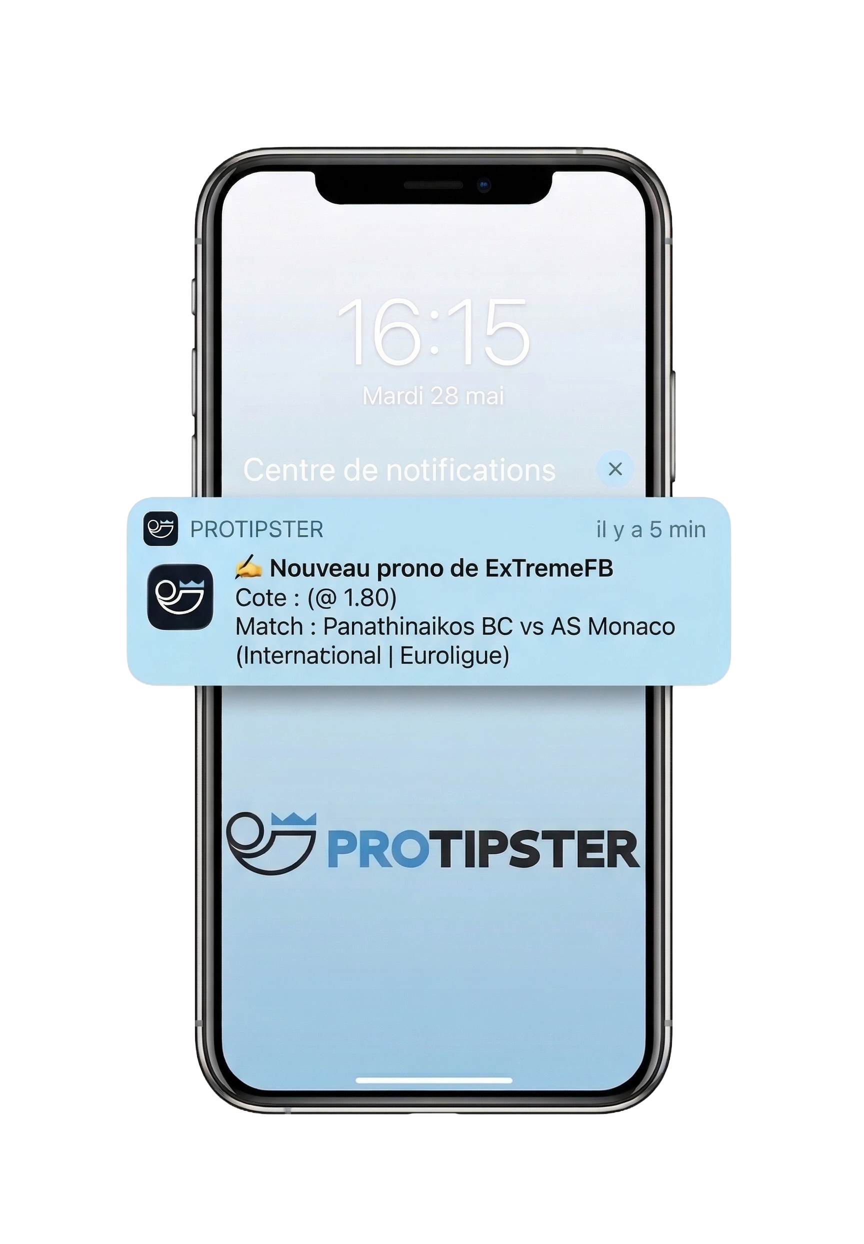 Notifications push de pronostiqueurs